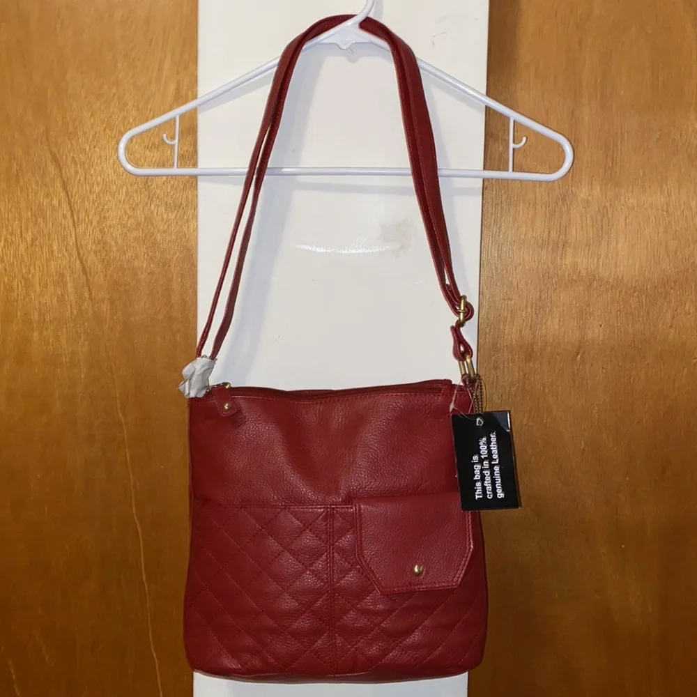 ❤️NWT Great American Leatherworks Gorgeous Red Shoulder Bag
